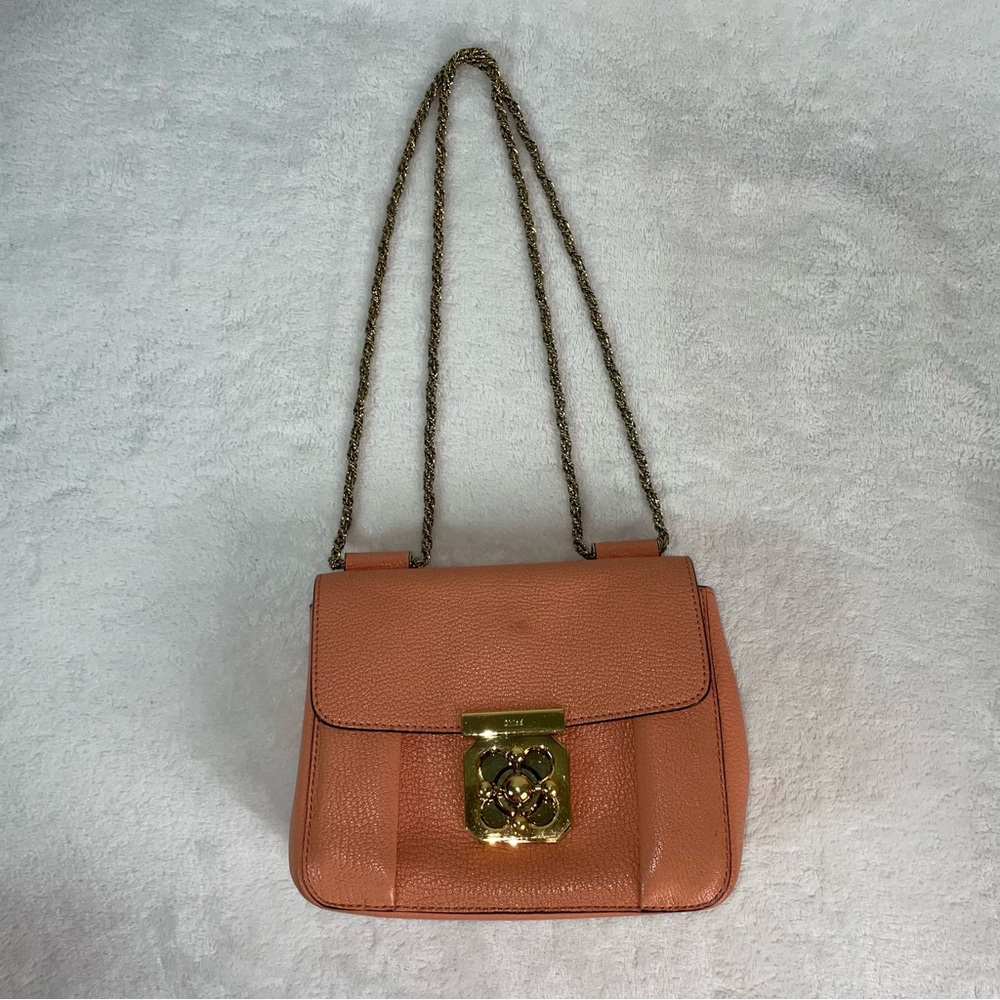 Chloe Elsie Leather Shoulder/Crossbody Bag